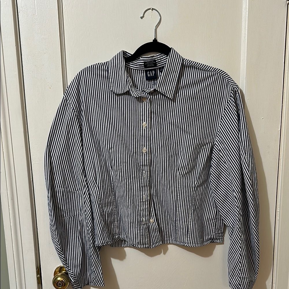 GAP Monochrome Striped Button-Up